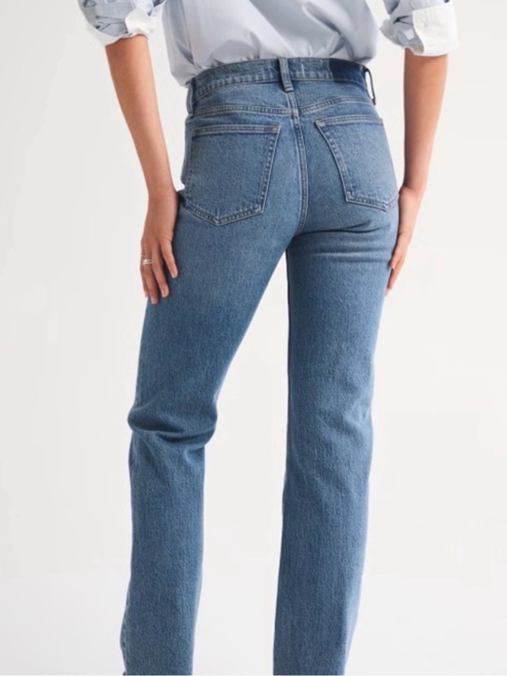 Abercrombie ultra high rise 90s straight jean